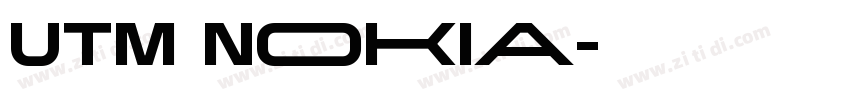 UTM Nokia字体转换